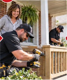 Y-Town technician completing agreed home repairs